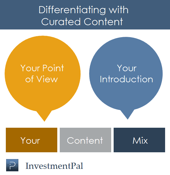 content curation differentiation in financial services