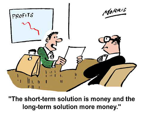 The short-term solution is money and the long-term solution more money