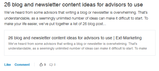 blog and newsletter content